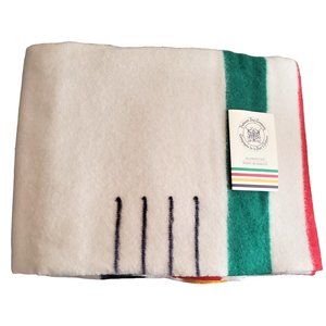 Vintage Hudson Bay 4 Point Wool Blanket